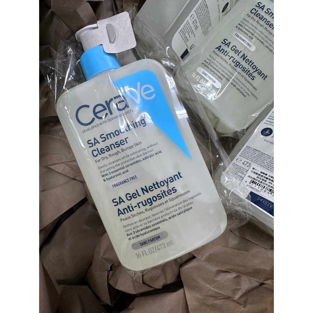 CeraVe SA Renewing Cleanser 水楊酸煥膚淨嫩潔膚露 473ml 臉+身體