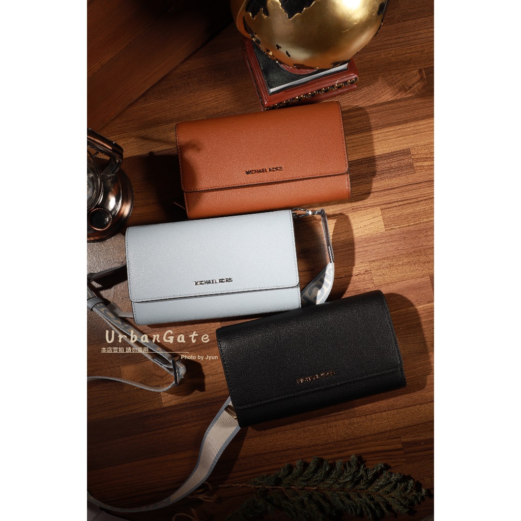現貨UrbanGate🔥MK Jet Set Large Leather Crossbody Bag WOC