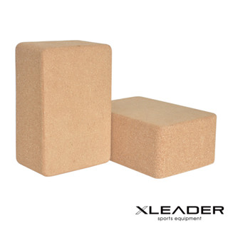 【Leader X】環保軟木高密度抗壓瑜珈磚 單入| 加厚加重 9.5cm(臺灣24h出貨)