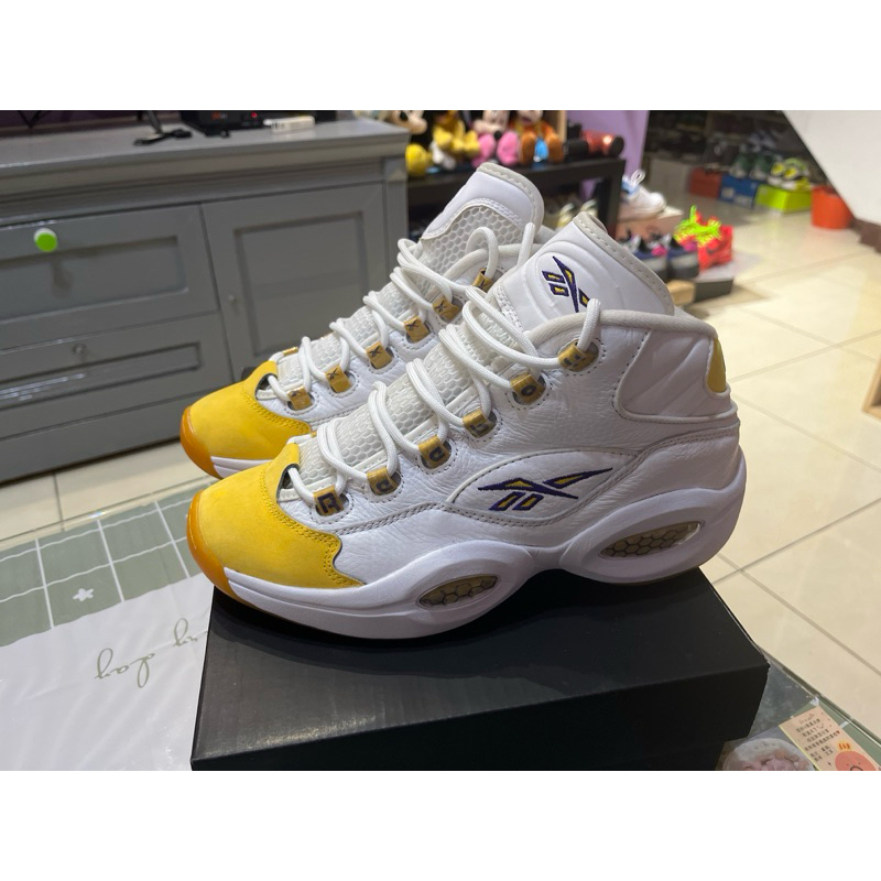 REEBOK QUESTION MID us8.5 iverson Kobe 紫金 黃頭