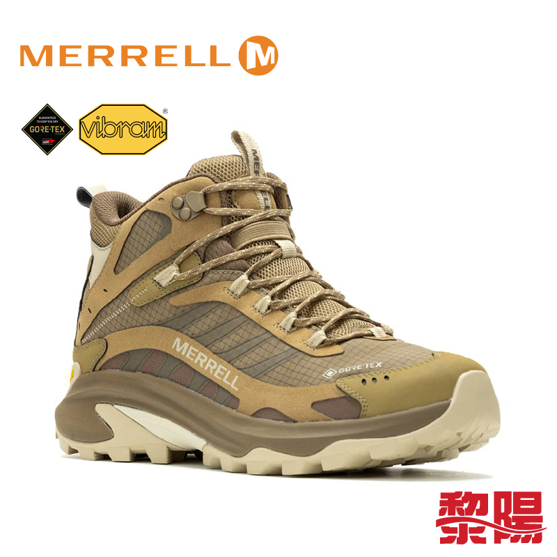 MERRELL MOAB SPEED 2 MID GORE-TEX 輕量戶外高筒靴 卡其奶茶棕 男 33ML037505