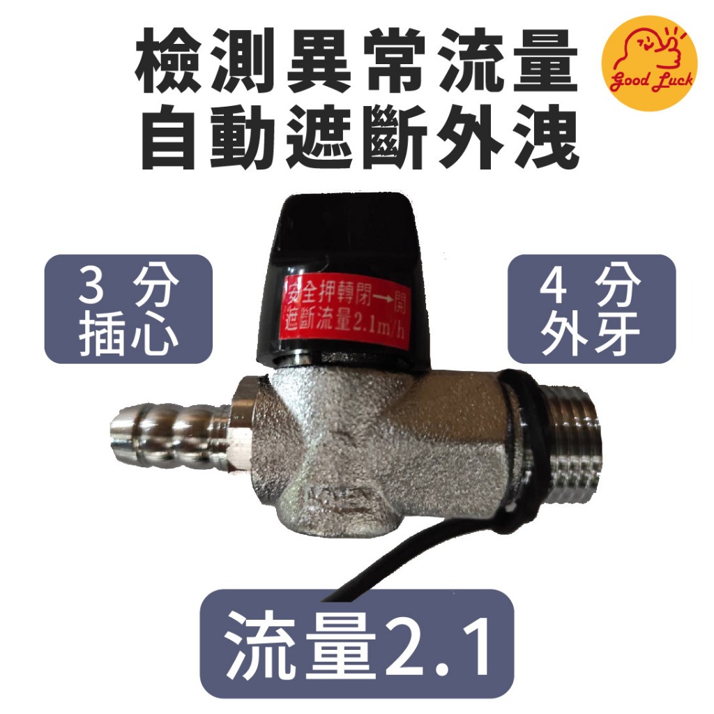 【好運優選】S0244 超流量瓦斯開關 台製超流量  超流量 遮斷器 調整器 安全閥 多種規格