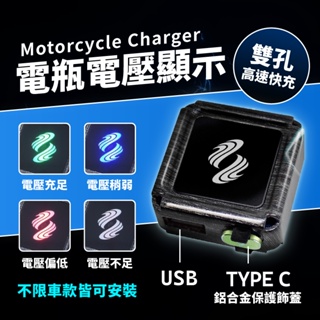 熱賣 全新款 電利得 45W 雙核心高速快充 USB + TYPE C 機車必備 公司貨 1年保