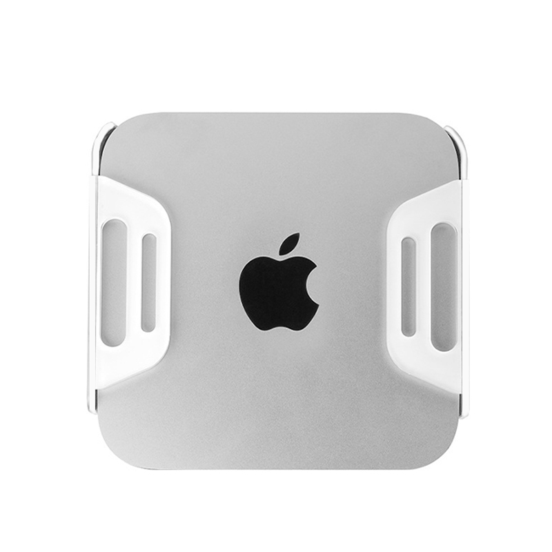 易控王 白色萬用牆面收納支架 適用Mac mini 路由器 機上盒 電視盒 (10-506-02)