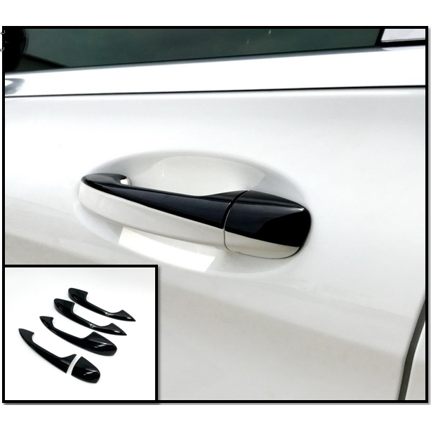 圓夢工廠 Benz 賓士 GLC C253 X253 GLC300 GLC350 烤漆黑 車門把手蓋貼 門把手上蓋