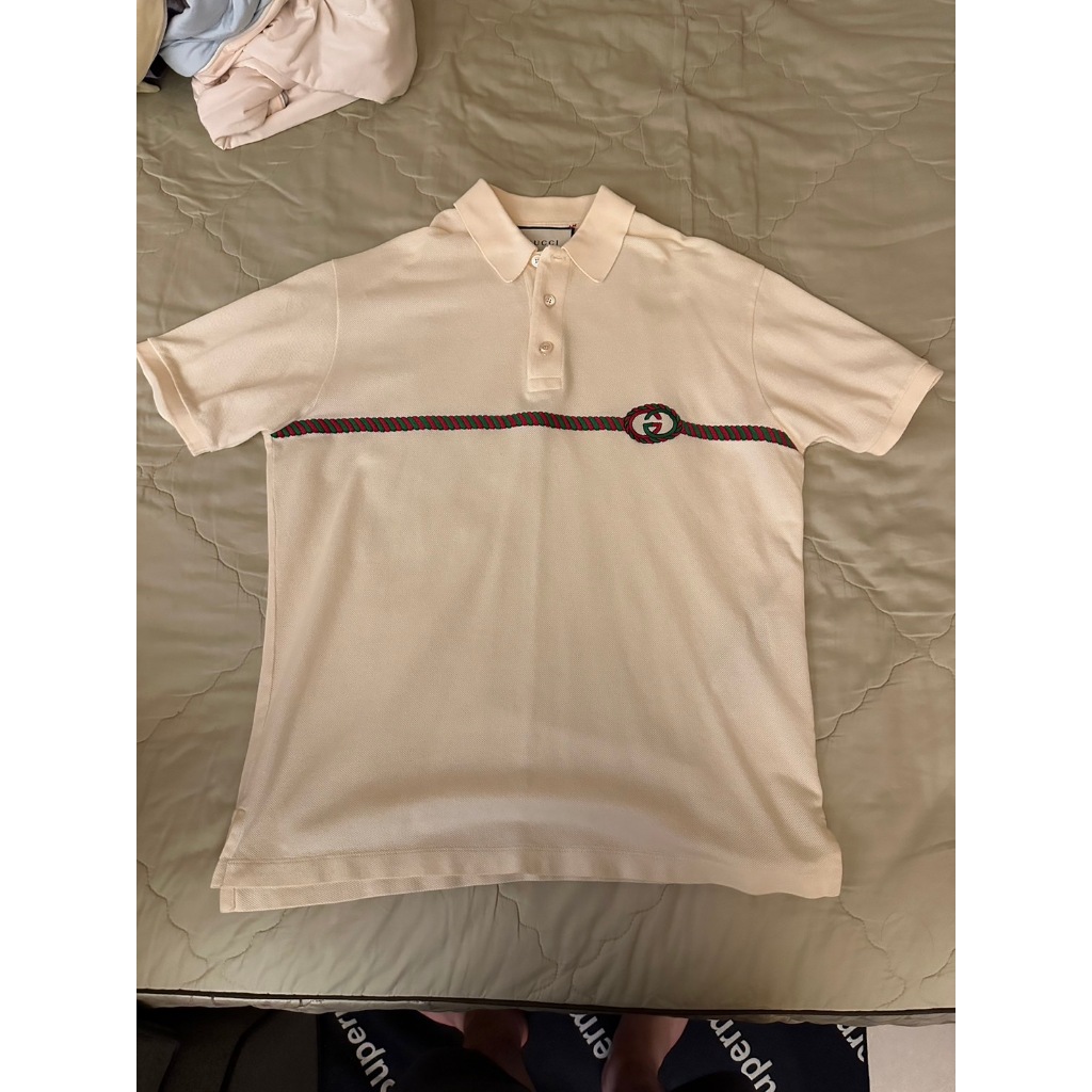 二手   GUCCI  POLO衫   米白色   S號   CT購入