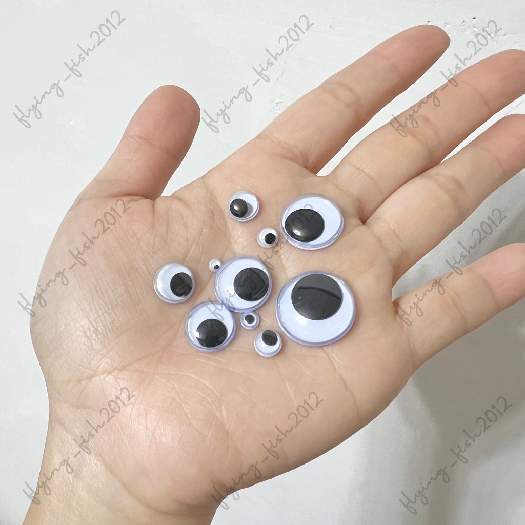 動動眼 3~18mm 活動眼睛 黑白眼睛 DIY娃娃玩偶眼睛手藝材料 #SL