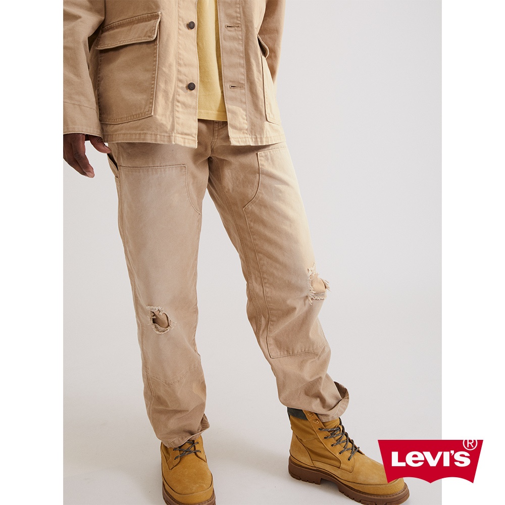 LEVI'S Workwear工裝系列男款568STAYLOOSE破壞補丁工裝褲 A7367-0000 人氣新品