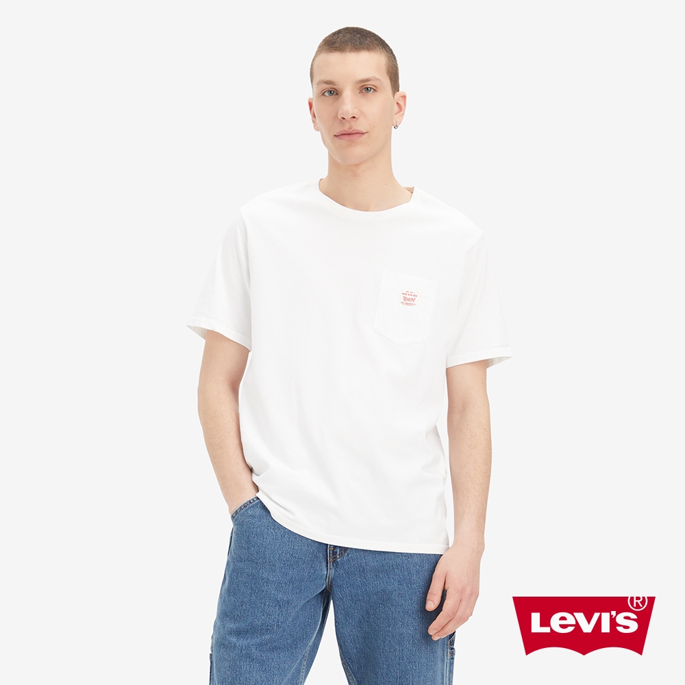 LEVI'S Workwear工裝系列寬鬆版經典220G厚磅口袋短TEE 男款 A5850-0005 人氣新品