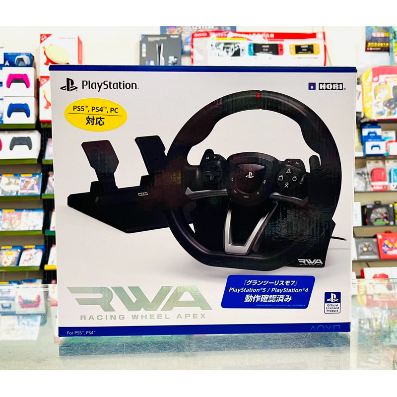 【東晶電玩】 PS5 PS4 HORI 原廠 賽車方向盤 SPF-004(全新、現貨)