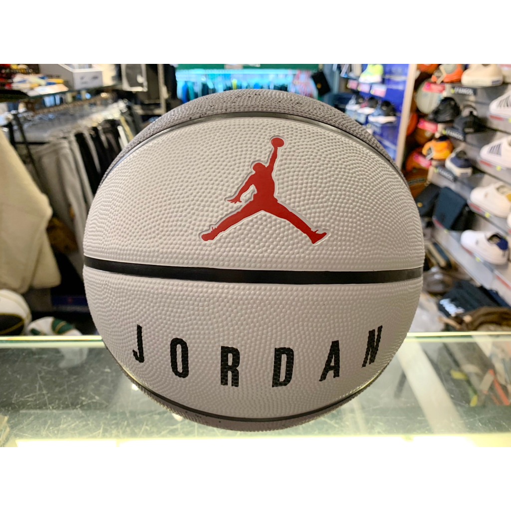 塞爾提克~AIR JORDAN 籃球 三代 白灰 室外 7號 籃球 橡膠材質 七號標準籃球