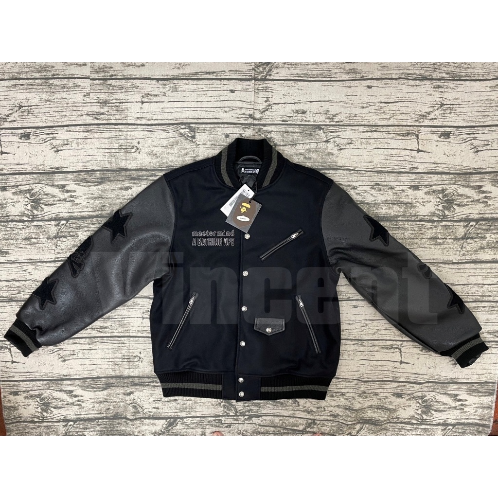 預購 全新 BAPE X MASTERMIND JAPAN MMJ VARISTY JACKET 棒球外套