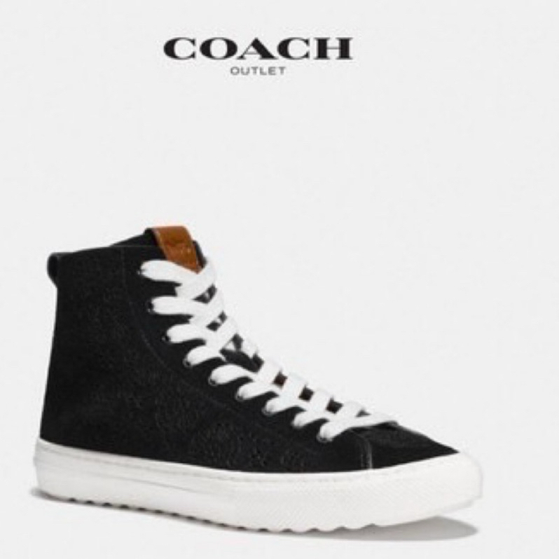全新 專櫃正品 COACH 個性帆布鞋 休閒鞋 帆布鞋 G1907 BLK  9B