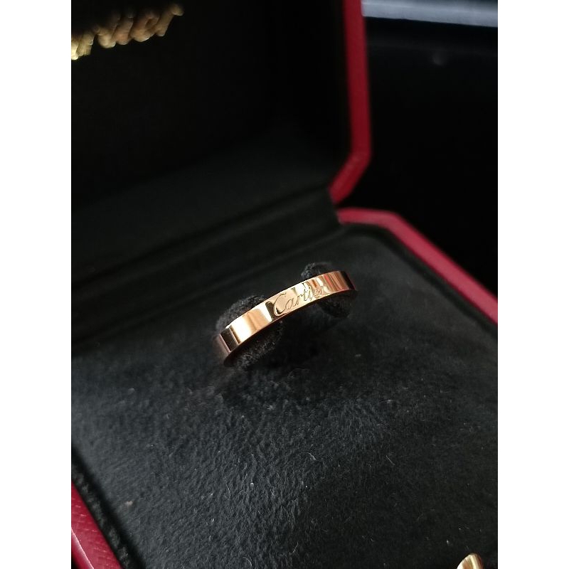 Cartier 玫瑰金戒子 戒指 18K金750 原盒單 54號 [正泰精品當舖]非寶格麗 結婚戒 訂婚戒 男女對戒