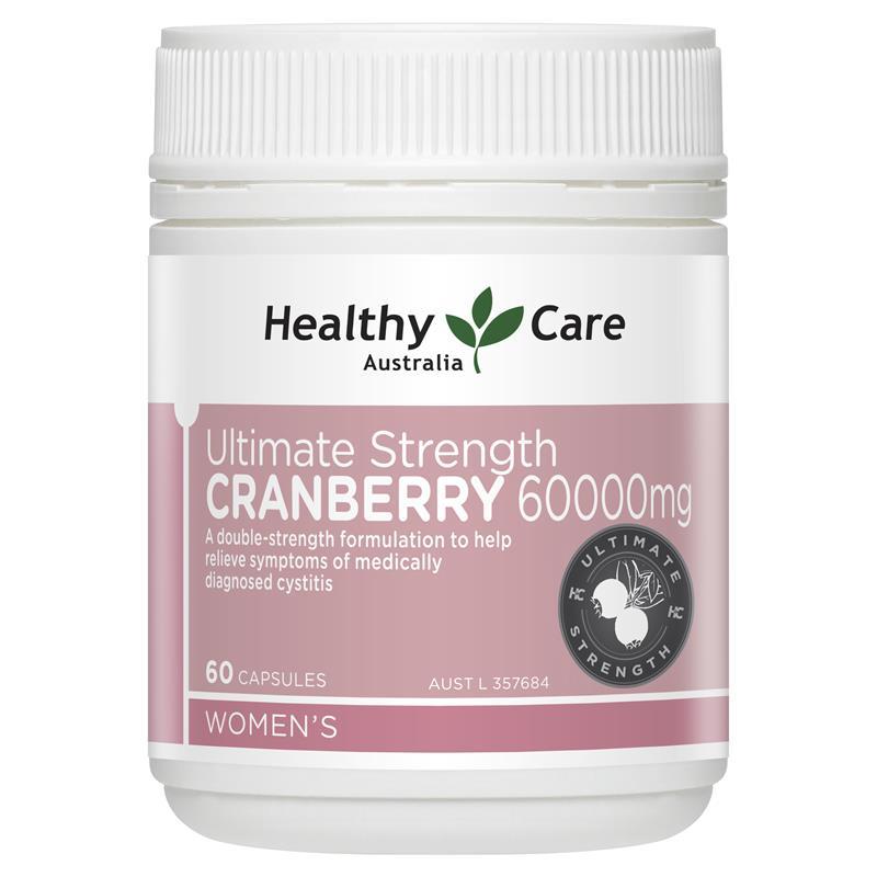 🎐黃小姐的異想世界🎐Healthy Care Ultimate Strength 蔓越莓 60000 毫克 60 粒膠囊