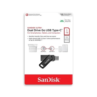 SANDISK 1TB TYPE-C OTG Ultra GO USB 3.1 高速 雙用 旋轉隨身碟 400mb/s
