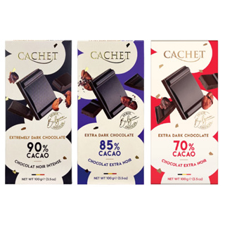 比利時CACHET凱薩巧克力100G (70%/85%/90%)