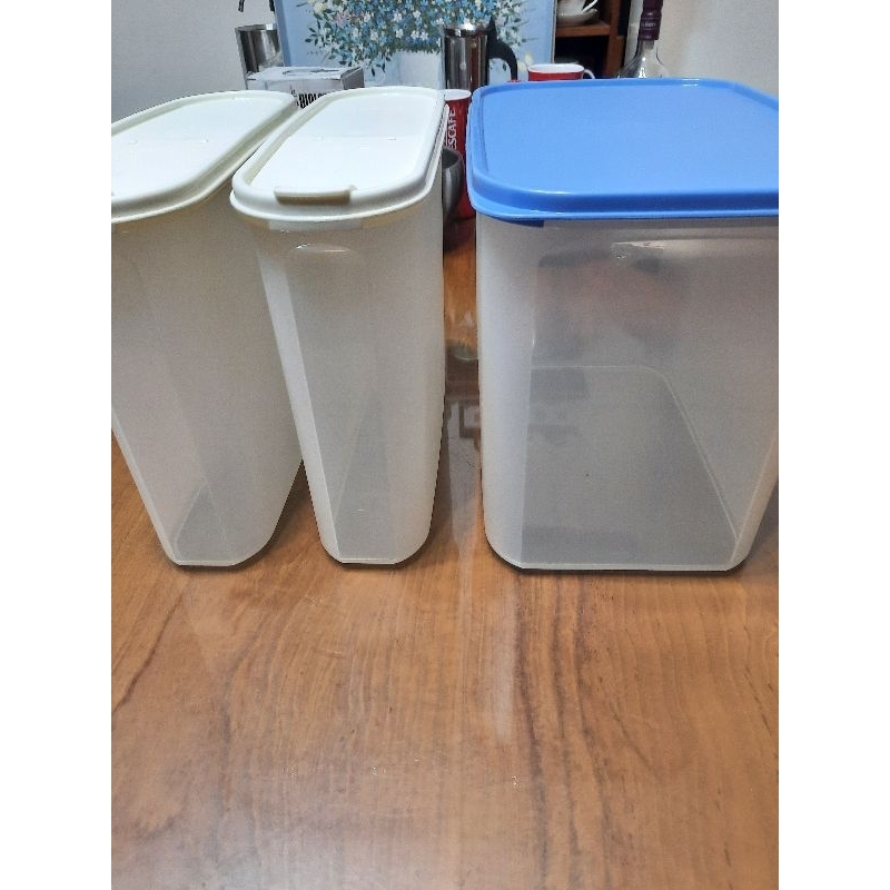 二手 Tupperware 特百惠保鮮收納盒×3