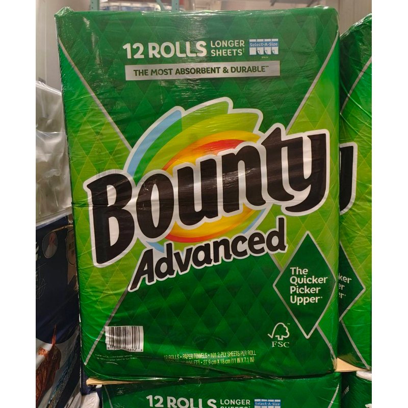 好市多 BOUNTY 廚房紙巾 《拆售》兩層隨意撕 特級廚房紙巾 101張/1卷 §喜家生活嚴選§