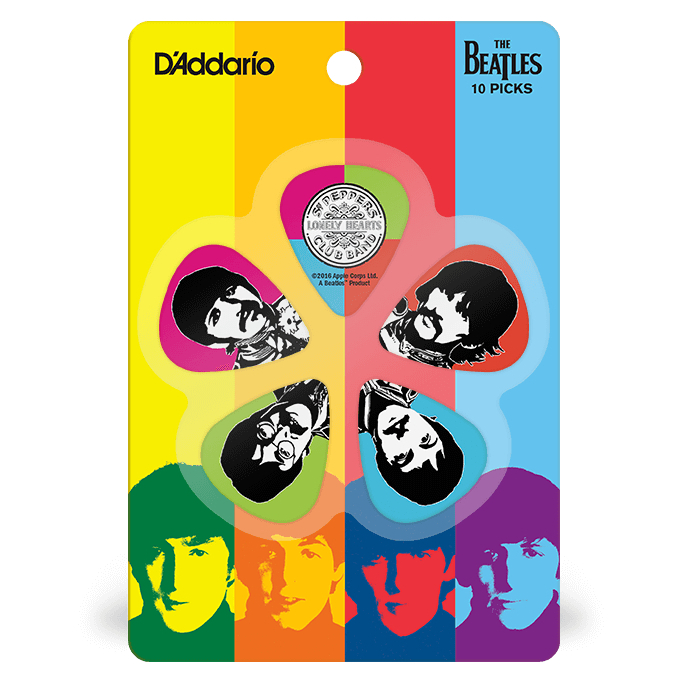 DAddario Beatles Picks 披頭四 比伯軍曹寂寞芳心俱樂部系列 50周年紀念版 吉他撥片【他,在旅行】