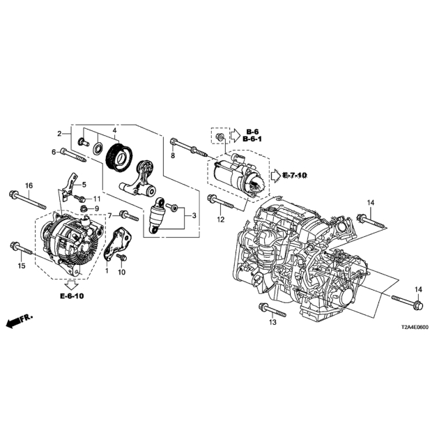 【明水自動車】 HONDA 原廠部品 ACCORD7 雅歌 2003-08 皮帶張力器 自動緊張器