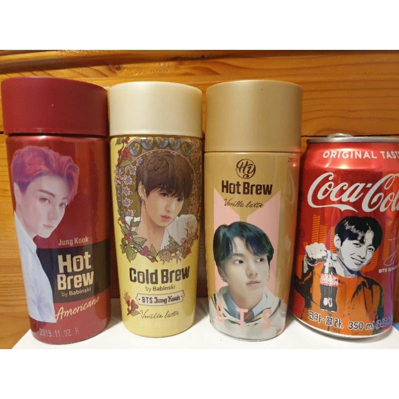 BTS 田柾國 Jung Kook 정국 咖啡罐 可樂罐 空瓶 正版 韓國