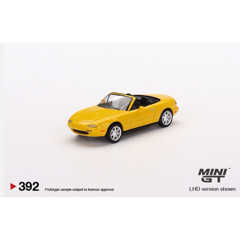 Mini GT #392 1/64 Mazda Miata MX-5 （NA）黃