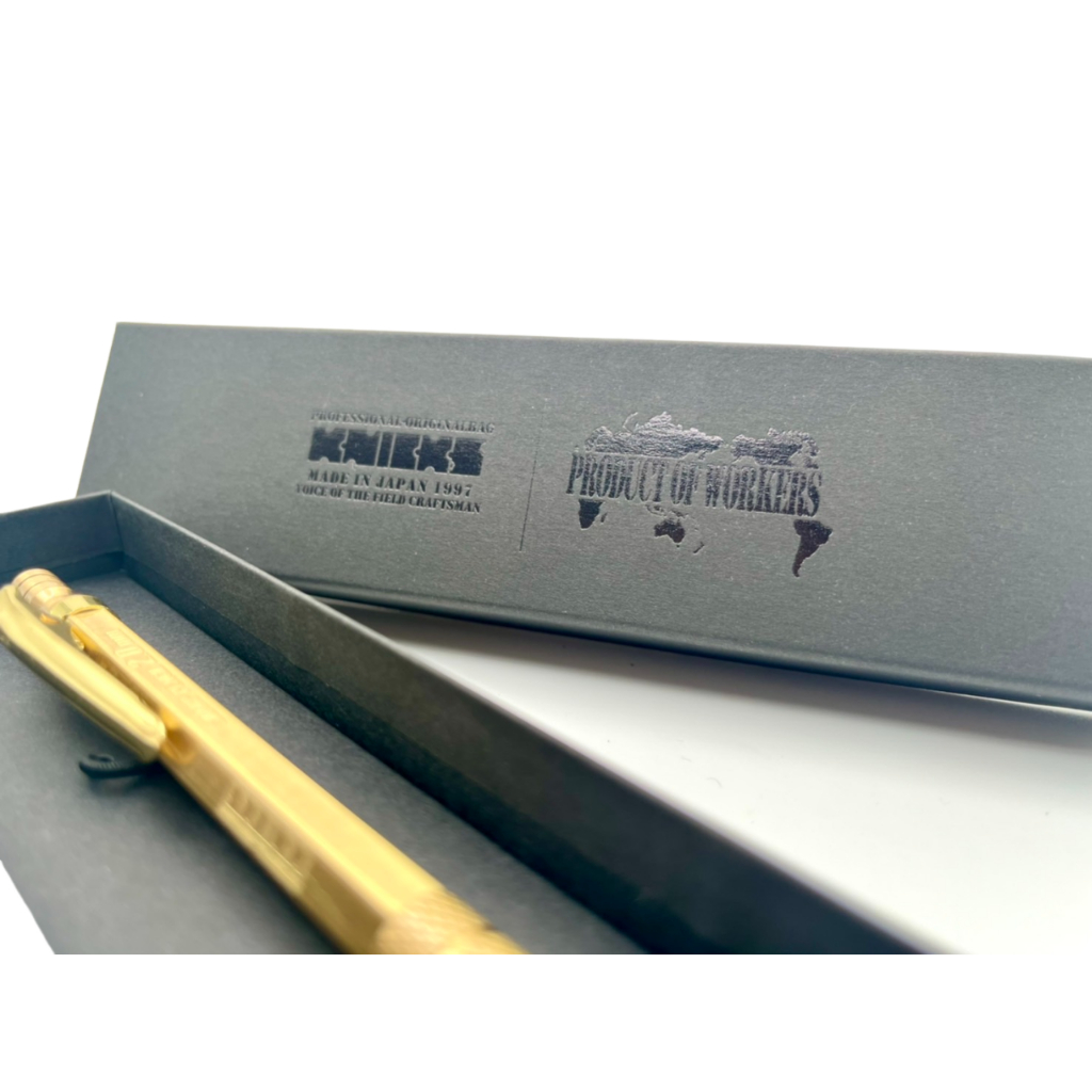 【台南丸豐工具】【日本 KNICKS 尼克斯】全球限量工程筆 黃銅筆身 全金屬