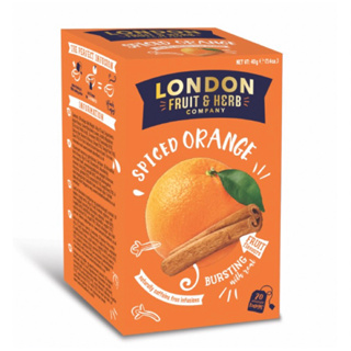 ※新貨到促銷中※【即享萌茶】英國LONDON芙賀香橙肉桂茶20茶包/盒（無咖啡因）