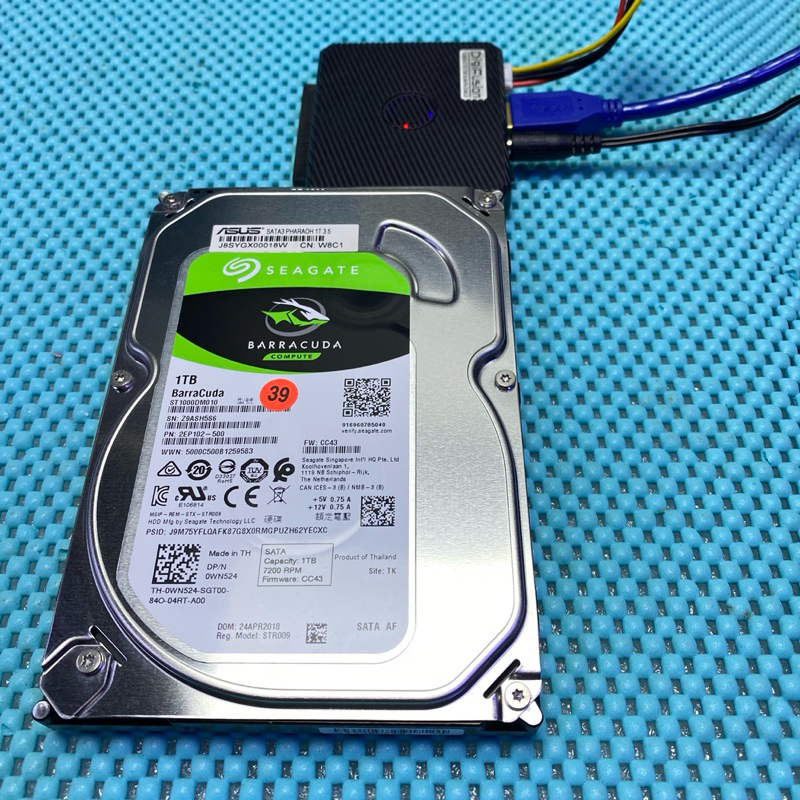 含稅價 Seagate 3.5吋 1TB SATA3 64M 7.2K ST1000DM010 二手測試良品 39號