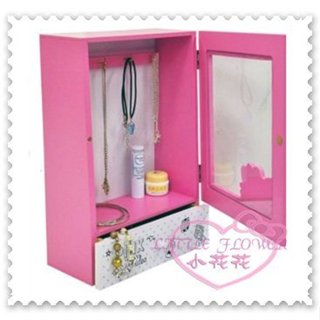 ♥小花花日本精品♥Hello Kitty 拉門式收納盒置物盒收納櫃桌上收納盒站姿蝴蝶結萬用抽屜門櫃12039302