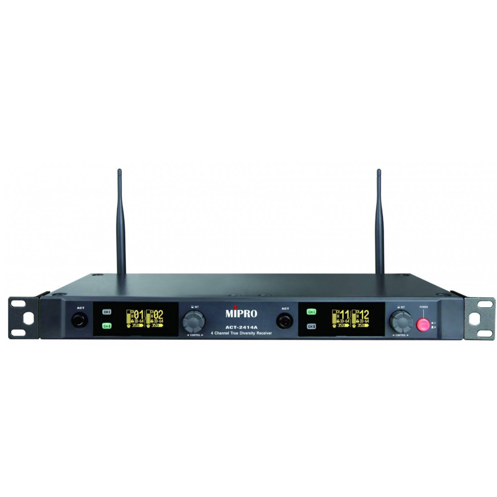 【AV影音E-GO】MIPRO ACT-2414A 2.4 GHz ACT2414A 數位四頻道
