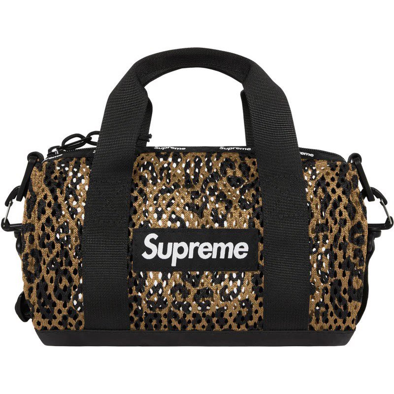 Supreme 2023 S/S 春夏 Mesh Mini Duffle Bag 側背包 網狀小包 豹紋/現貨