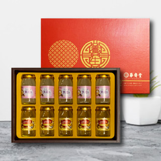 華齊堂-美妍禮盒-蜂王乳 金絲燕窩 晶露 & 珍珠粉 燕窩飲-蜂王乳金絲燕窩晶露（5入）+珍珠粉燕窩飲（5入）