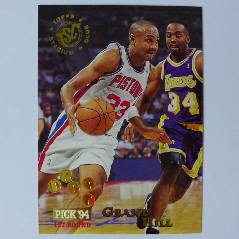 ~Grant Hill/格蘭特·希爾~名人堂/好好先生 1995年TOPPS TSC RC.NBA籃球新人卡