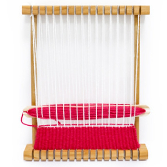 【四季織】兒童織布機 櫸木質玩具毛線紡織機 制作掛毯編織器