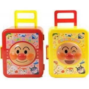 日本正品 兒童 手提箱 收納盒 附果子 麵包超人 大臉 紅 黃 拉桿收納箱 造型收納箱 行李箱造型 拉桿箱 拖著走