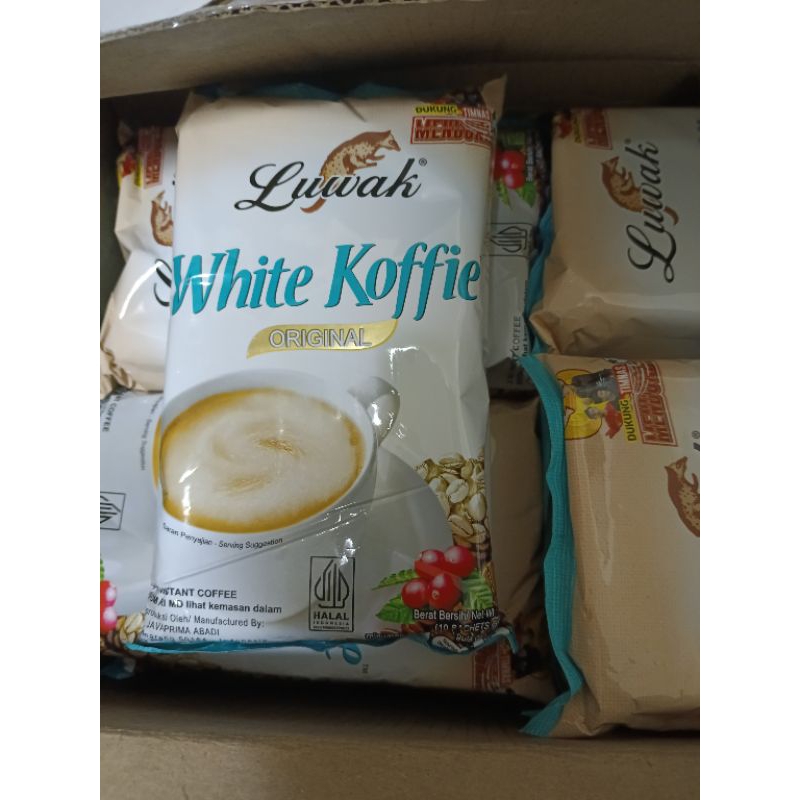 kopi luwak white koffe印尼白咖啡10 bungkus