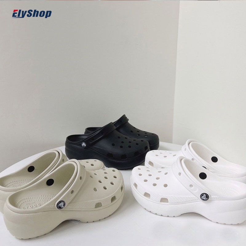 crocs classic crush clog 洞洞鞋 雲朵鞋 穆勒鞋 增高 厚底 防水