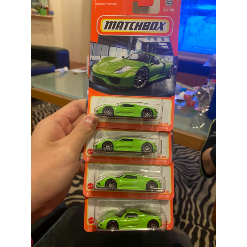 MATCHBOX 火柴盒 PORSCHE 918 SPYDER 保時捷 超跑 敞蓬 跑車 2024