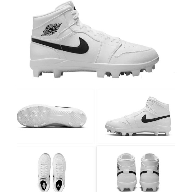 (小胖美國棒壘) 現貨, 最新款 Nike Jordan 1代 膠釘鞋,Size:US10.5=28.5CM 棒球 壘球