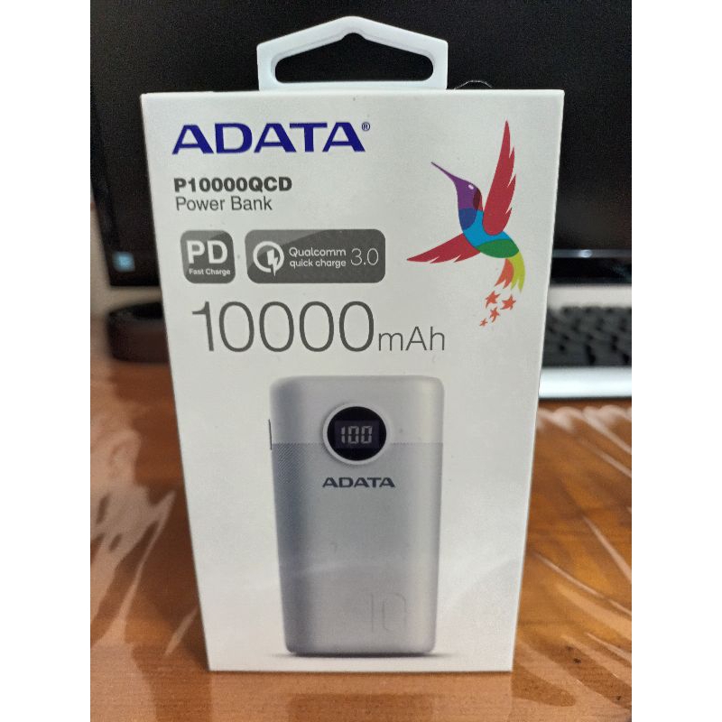 《全新》威剛 ADATA P10000QCD USB PD3.0 QC3.0 快充 USB-C 行動電源 數位電量顯示