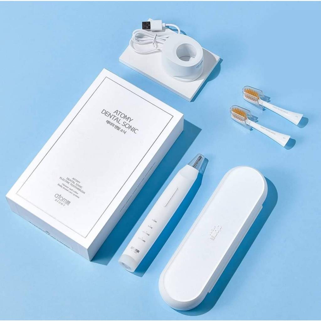 ❤️現貨❤️艾多美 USB充電 電動牙刷  完全防水 充電式 細毛 奈米 抗菌牙刷 韓國 atomy 代購