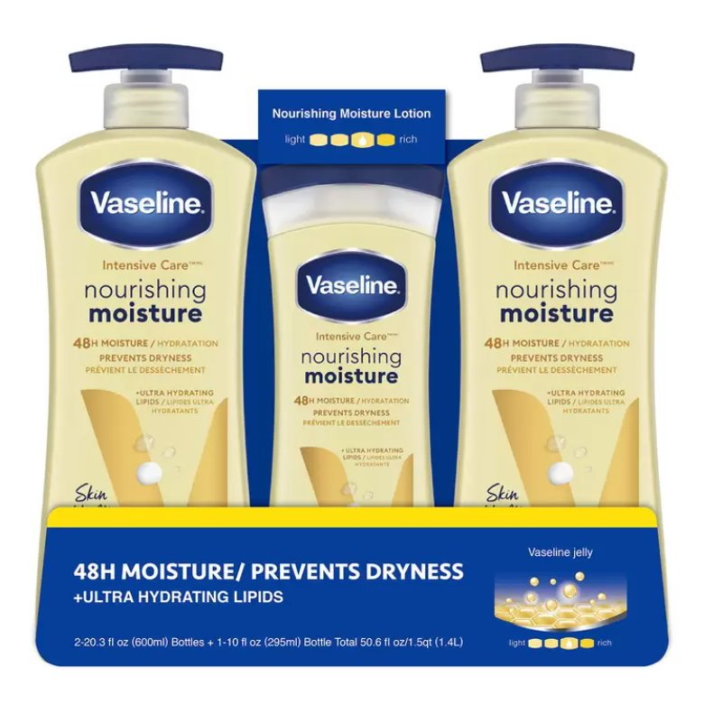 好市多代購●Vaseline 進口凡士林潤膚乳液 深層修護 黃#864040