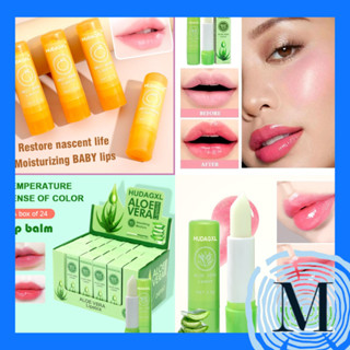 HUDAGXL Lipstik Lip Balm Lip Aloe Vera Sweet Orange MKBT162