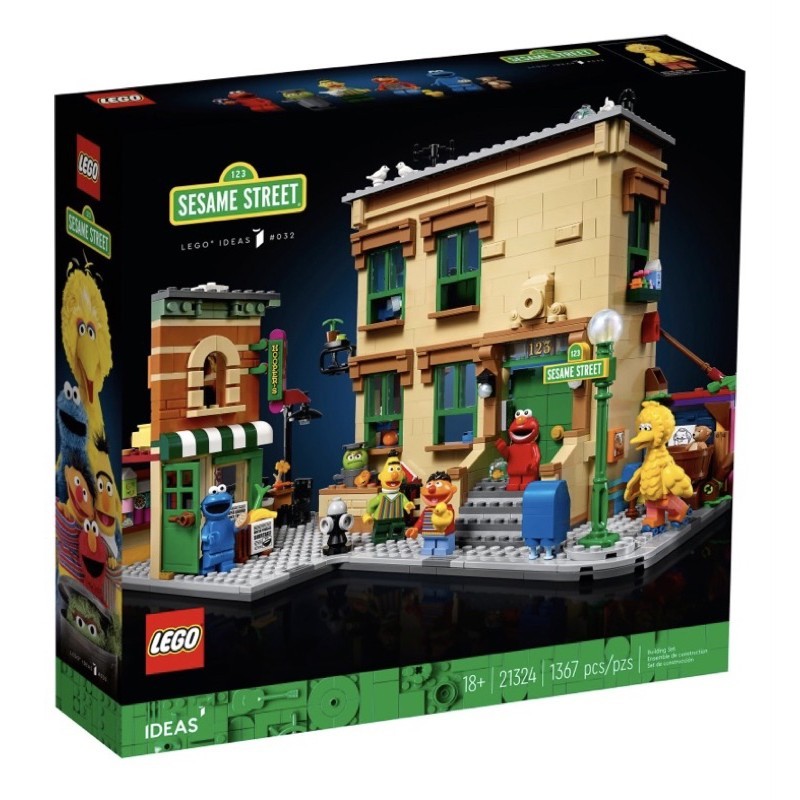 &lt;遊樂承堡&gt;全新 LEGO 樂高 21324 芝麻街 IDEAS 系列 現貨 (外盒微摺痕)