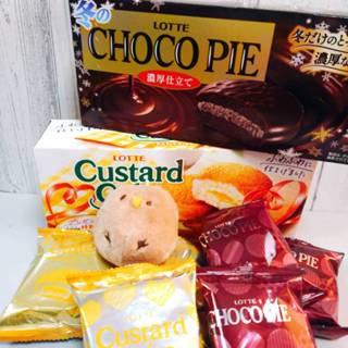 COSTCO 日本 樂天 LOTTE 卡士達派 巧克力派 冬季限定 冬季 卡士達 夾心蛋糕 夾心派 夾心 可可 巧克力