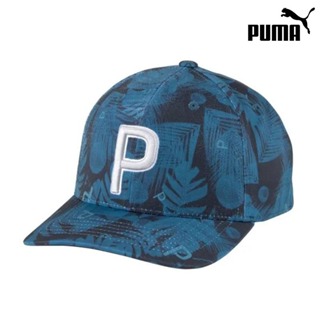 ＊立航高爾夫＊PUMA P系列 101樹葉棒球帽 #02323901,深藍