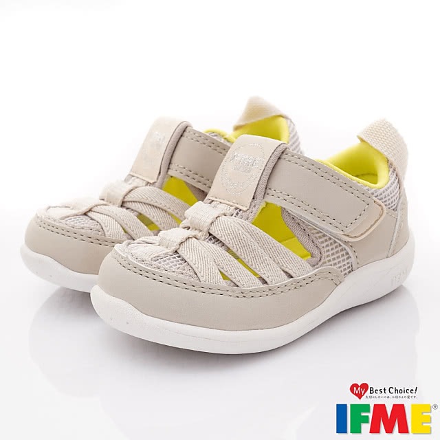 【日本IFME健康機能童鞋】寶寶段 排水系列 水涼鞋IF20-331313灰白