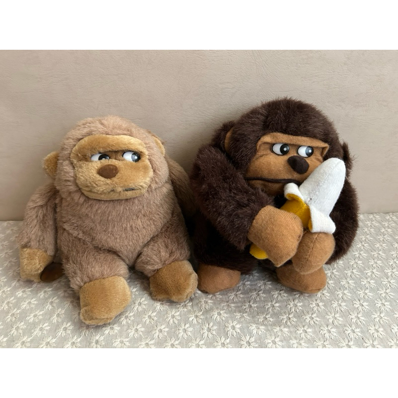 早期 懷舊 老娃娃 金剛 猩猩 猴子 兩隻一起賣 娃娃 布偶 玩偶 二手